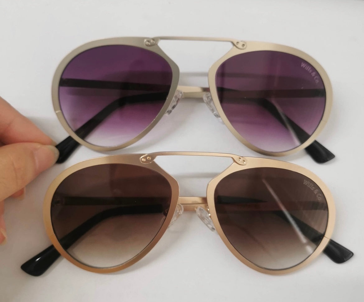 Wills & Co. EYE WEAR "MADGAR" GOLD