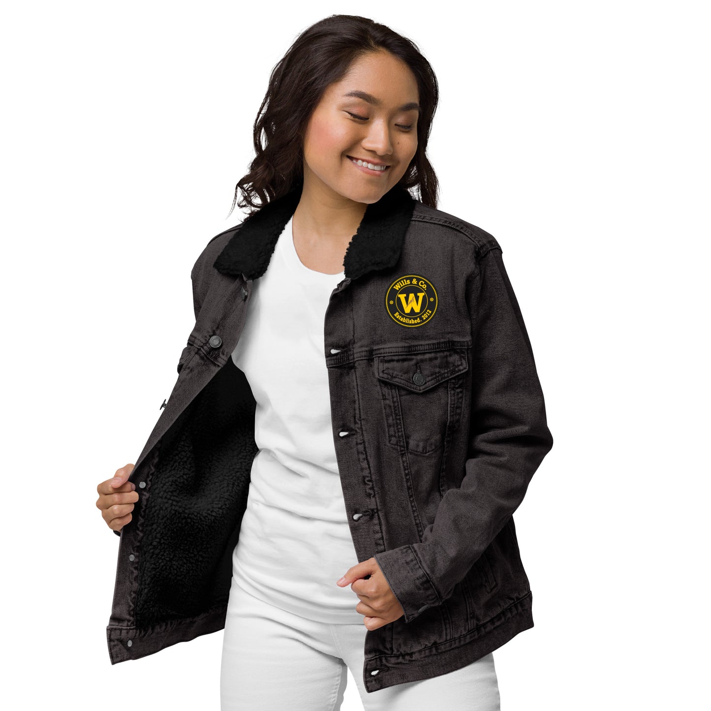 Unisex denim Sherpa jacket (Apparel)
