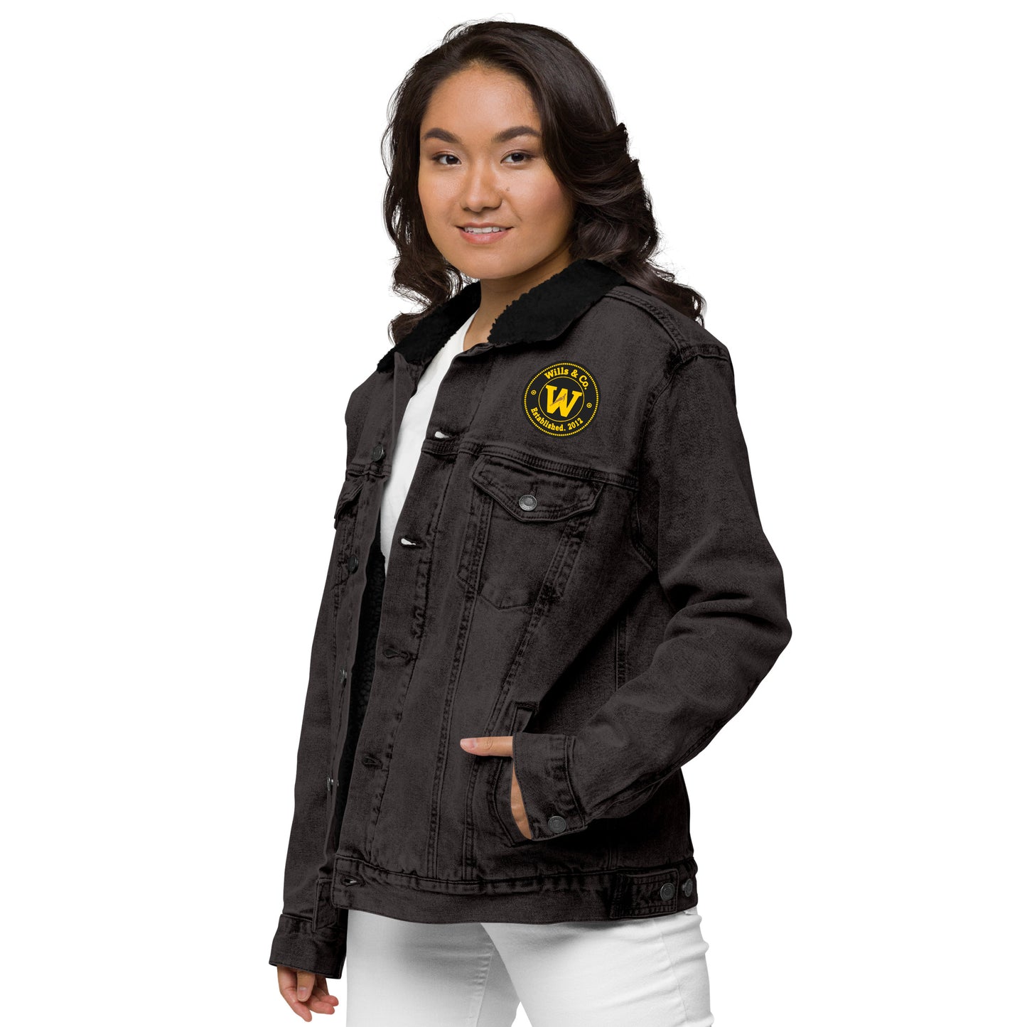 Unisex denim Sherpa jacket (Apparel)
