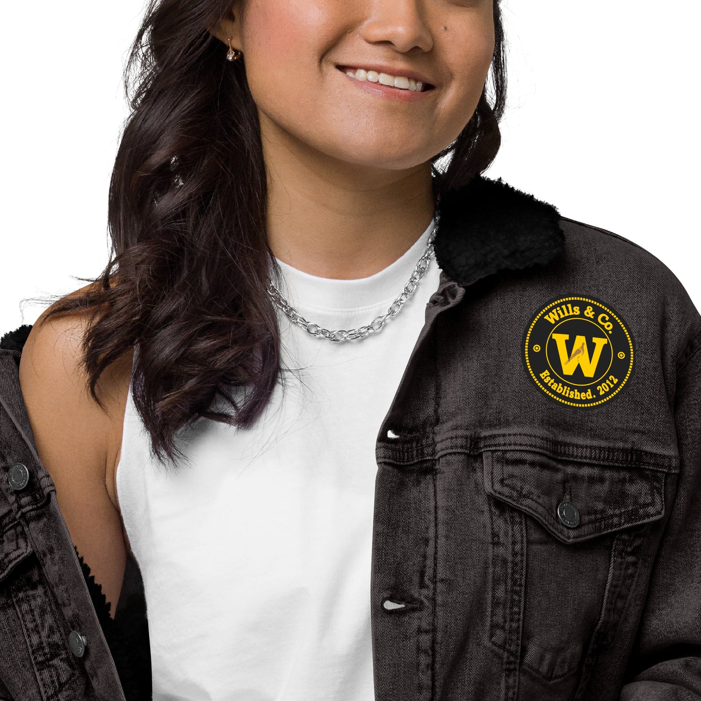 Unisex denim Sherpa jacket (Apparel)