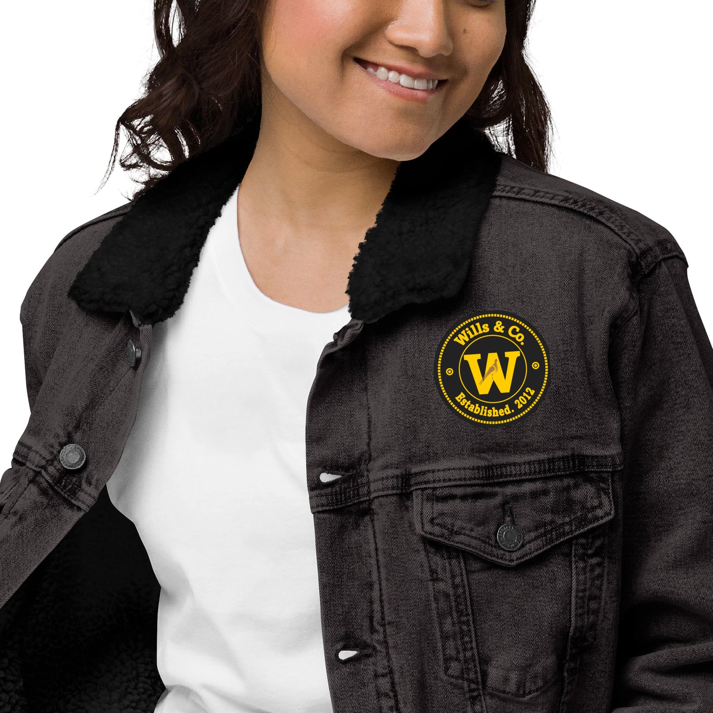 Unisex denim Sherpa jacket (Apparel)